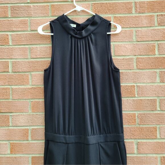 Halston Heritage Sleeveless Mock-Neck Ruffled Jumpsuit size 8 - Picture 3 of 5
